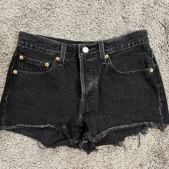 Levi's 501 Original Fit High-Rise Women's Jean Shorts - 26 - Picture 1 of 4